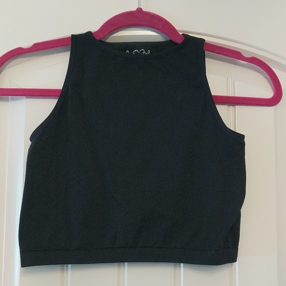 Free People black crop top